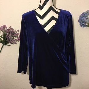 Vintage Velour wrapped top